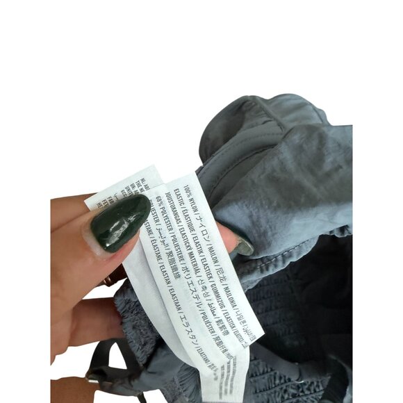 GILLY HICKS Gray Nylon Corset Style Crop Tank Top Size Medium - Picture 4 of 8